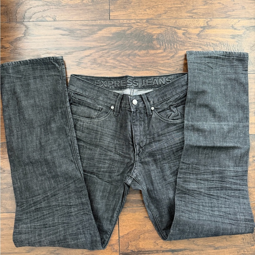 Express Charcoal Denim Pants